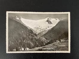 AK GR Disentis von St. Valentin Mompé, mit Medelsergletscher