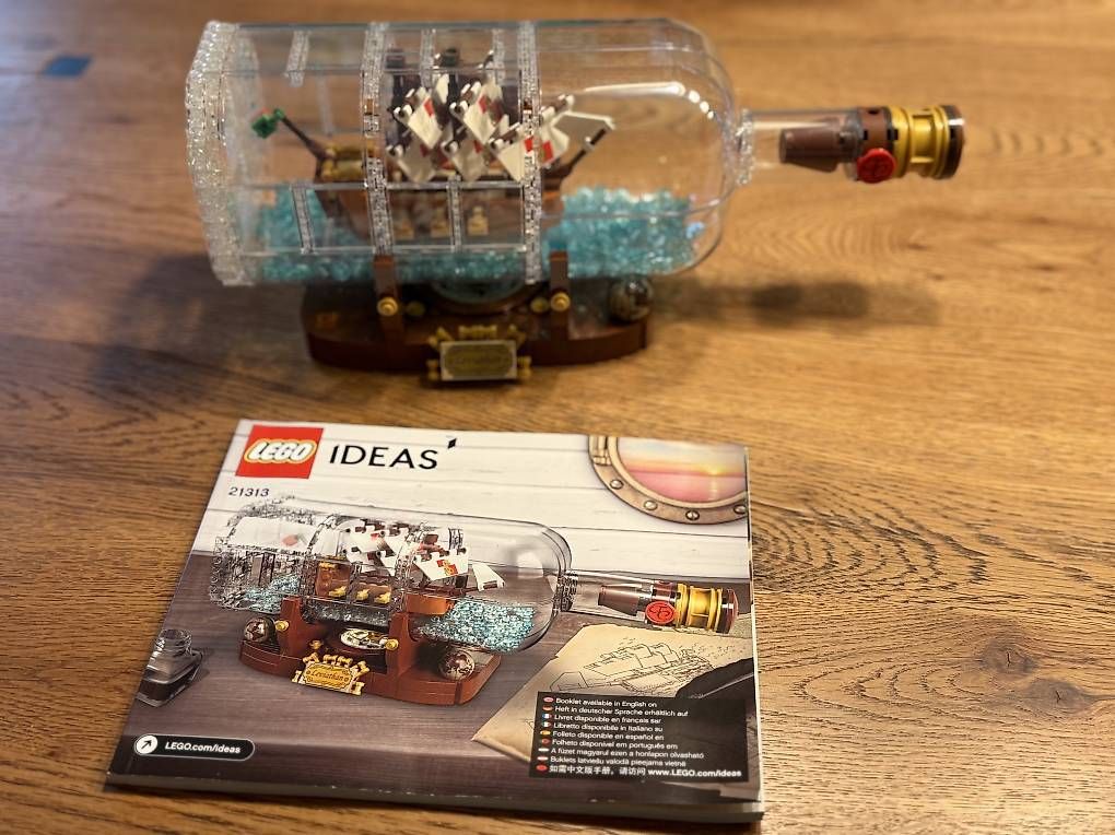 Lego Giocattoli: Lego Ideas 21313 Schiff in der Flasche – Usato da Fribourg venduto da rpo_mh6j