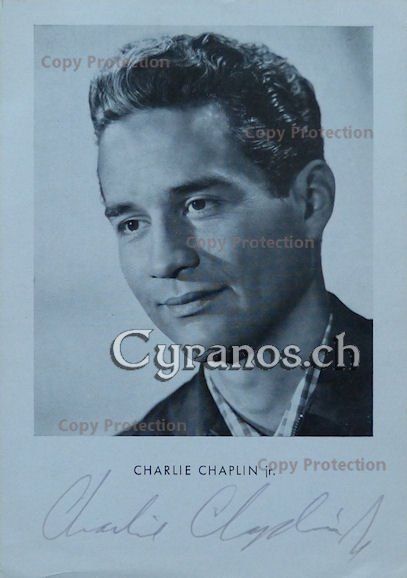 Autographes: Charles Chaplin junior (1925-1968) Schauspieler - Autogramm – D'occasion à Dietikon par cyranos1