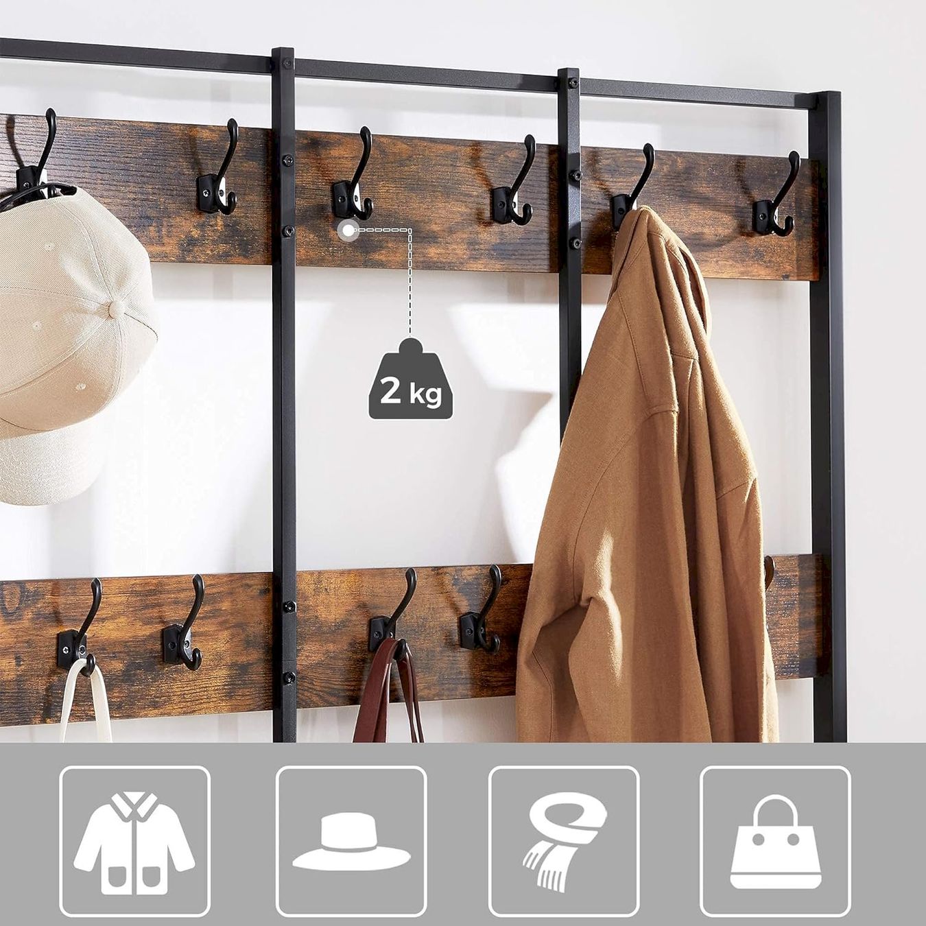 Guardaroba: VASAGLE Garderobenständer 100x40x184cm – Nuovo e nell'imballaggio originale da Bottighofen venduto da zaap 4