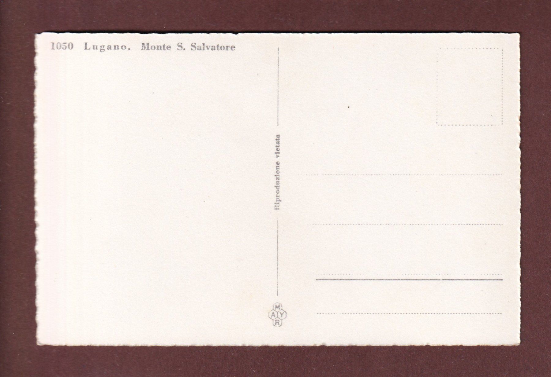 Cartoline postali: MONTE SANS SALVATORE – Usato da Pully venduto da nicecards-shop 1