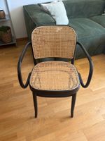 4 originale Thonet-Bugholz-Armlehnstühle mit restauriertem W