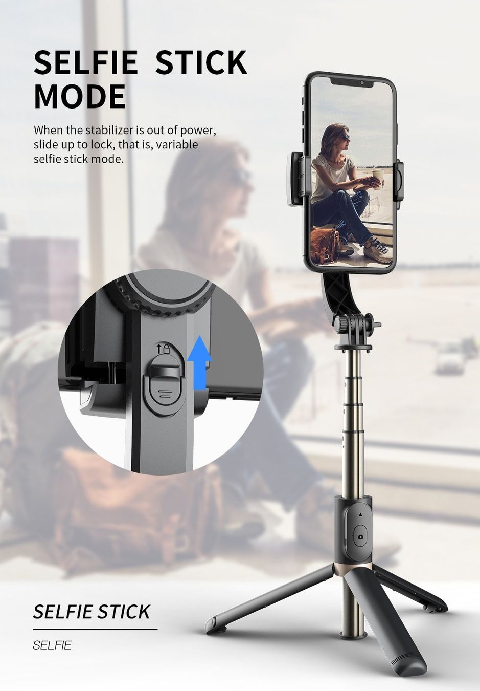 Halterungen: Stabilisator Bluetooth mit Stativ-Selfie-Stick – Neu und originalverpackt aus Unterägeri von RmOnline 8