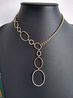 Diamantencollier 750/18 K Gelbgold - Diamantenkette