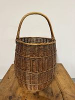 Authentic Antique French Wicker Basket