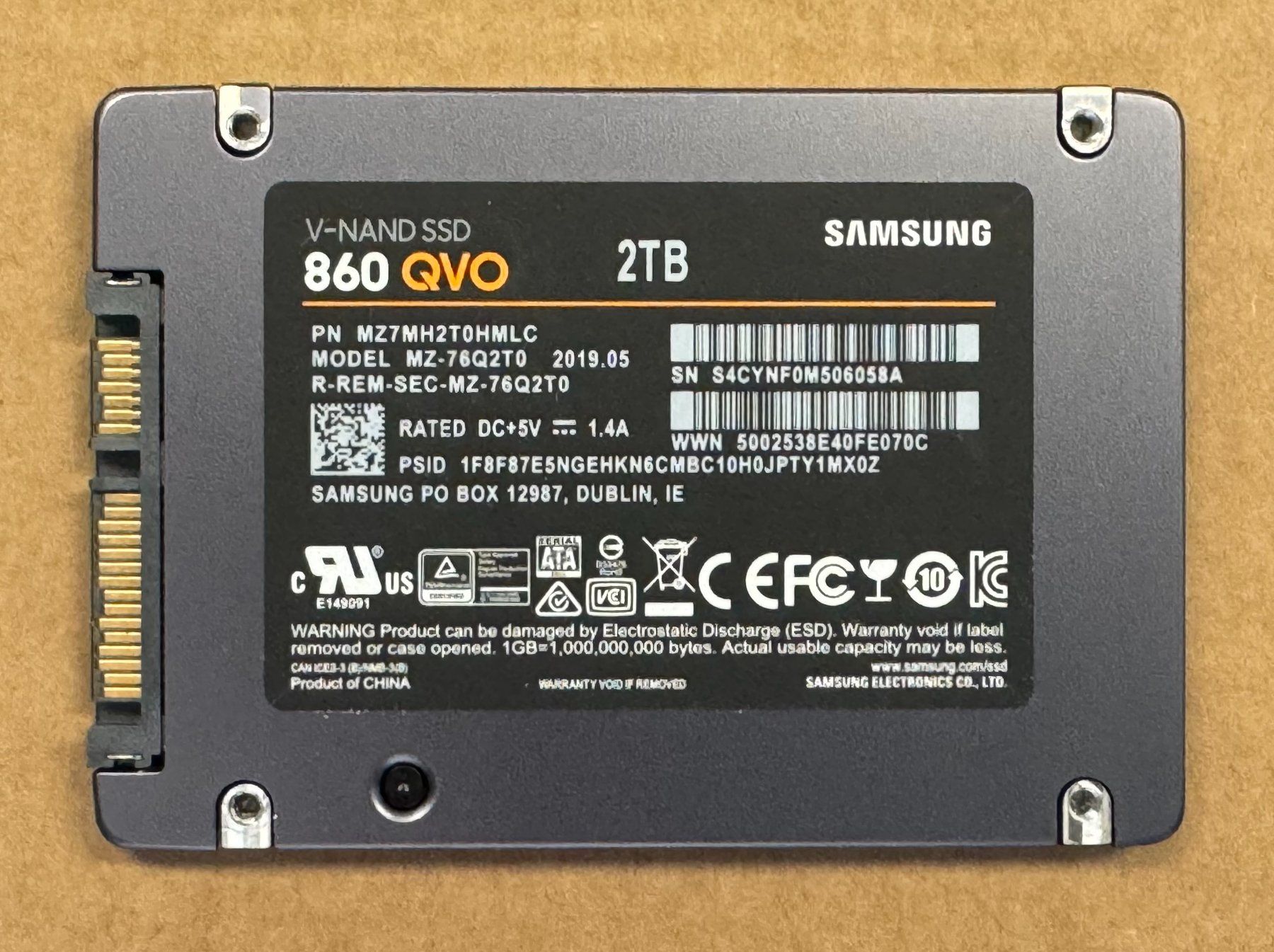 Samsung Dischi rigidi: Samsung 860 QVO 2.0 TB SSD – Usato da Meilen venduto da speedliq