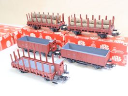 HAG 5 x SBB Güterwagen Set H0 - schöne Metall Modelle
