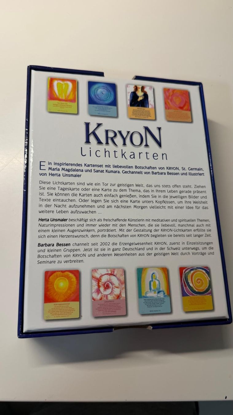 Libri: Kryon Lichtkarten Barbara Bessen Herta Linsmaier Set – Usato da Krauchthal venduto da SamsPuce 1