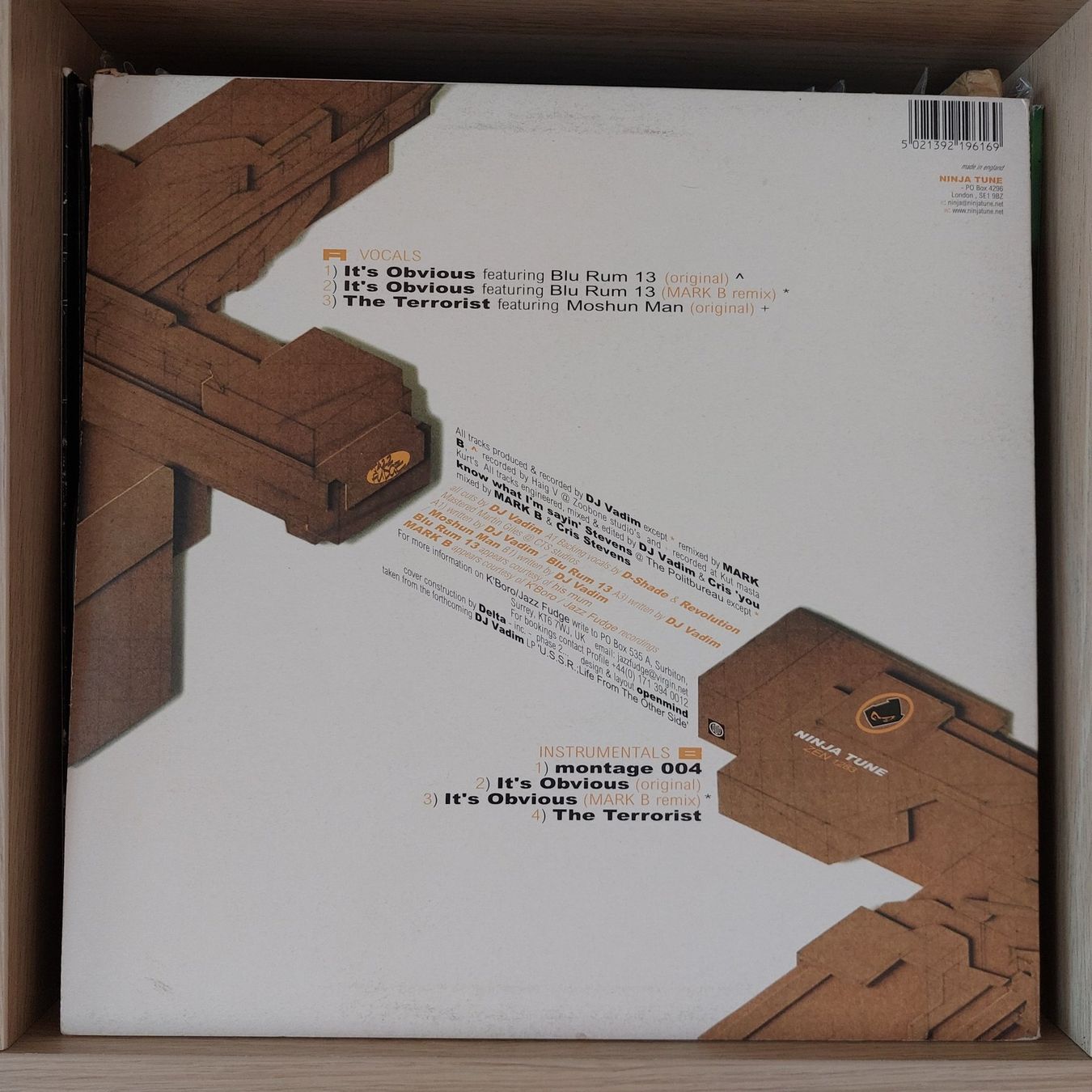 Dischi in vinile: DJ Vadim – It's Obvious / The Terrorist 12" – Usato da Würenlingen venduto da oli_ccy5 1
