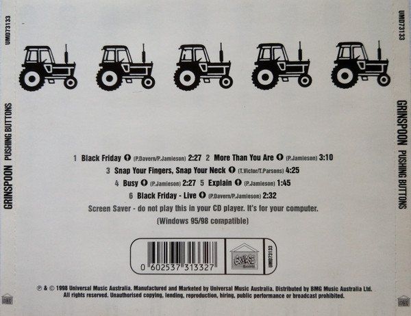CDs: Grinspoon – Pushing Buttons – D'occasion à St.Gallen par jalamusic 1