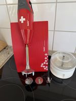Stabmixer Bamix M200 rot mit Zubehör guter Zustand