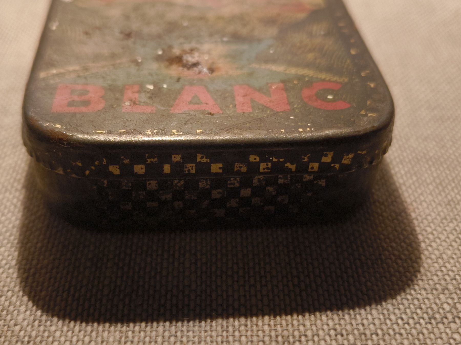 Altre Stoviglie: Blechdose Montbanc Velo Flickzeug antik farbig – Usato da stettlen venduto da VintageBern_ch 2