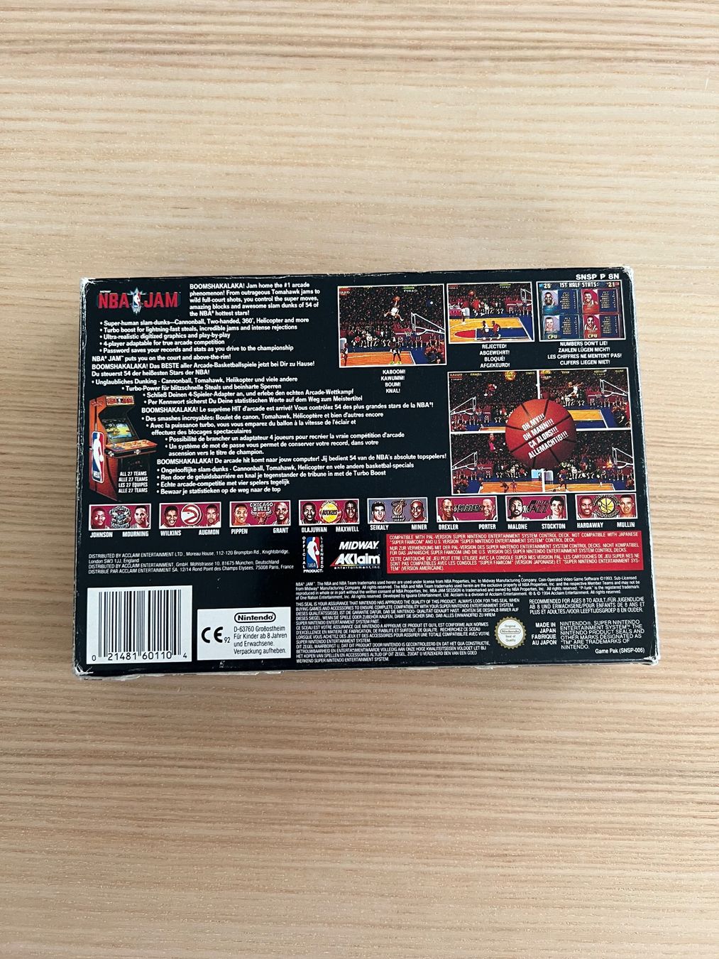 Giochi: Super Nintendo: NBA JAM - Originalverpackung, Top Zustand... – Usato da Männedorf venduto da Armando76 1