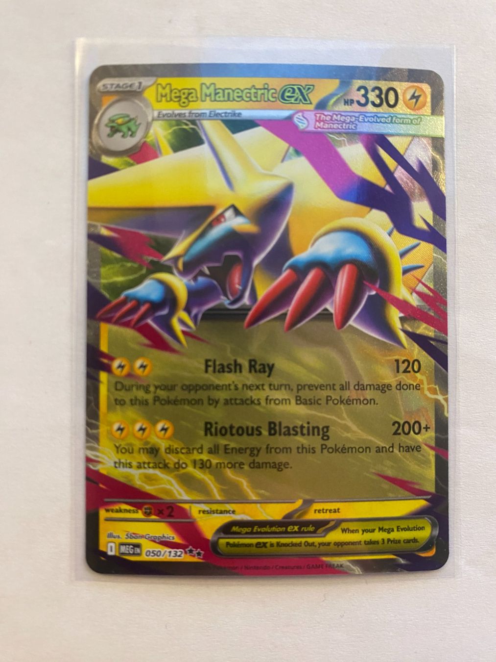 Pokémon Carte collezionabili: Pokemon Mega Manectric EX 050/132 Mega Evolution EN – Nuovo (secondo la descrizione) da Weingarten-Kalthäusern venduto da McGmavlo