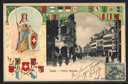 Litho Basel, Belebte Partie in der Freie