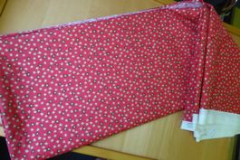 Patchwork - Roter Sternlistoff Baumwolle - 50 x 80 cm