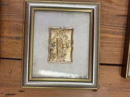 Tableau vintage en argent 925 avec cadre, parfait!
