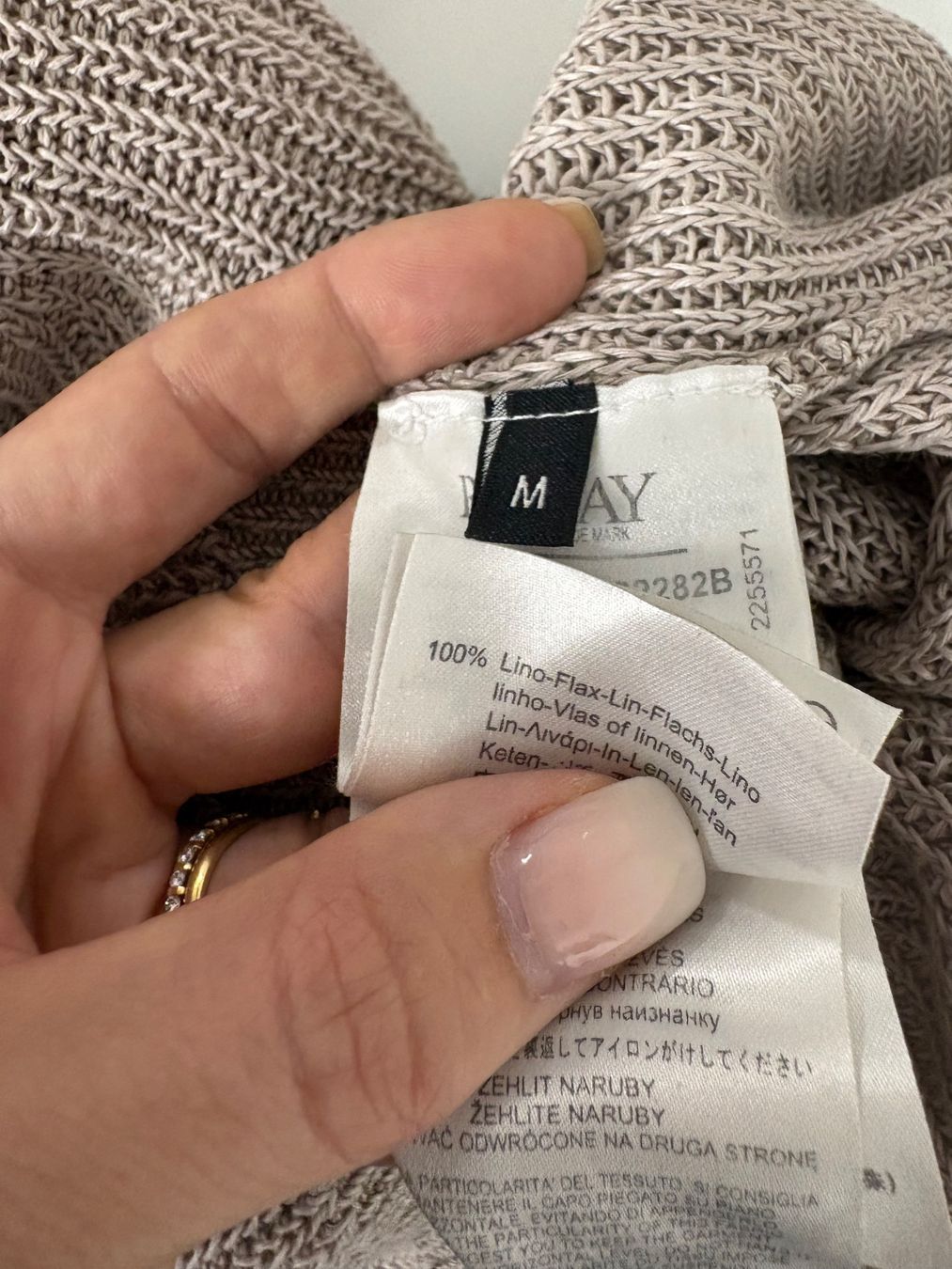 Replay Maglioni & Felpe: Replay Strickpullover Gr. M Leinen greige beige grau – Nuovo (secondo la descrizione) da Regensdorf venduto da secondchancefashion 4
