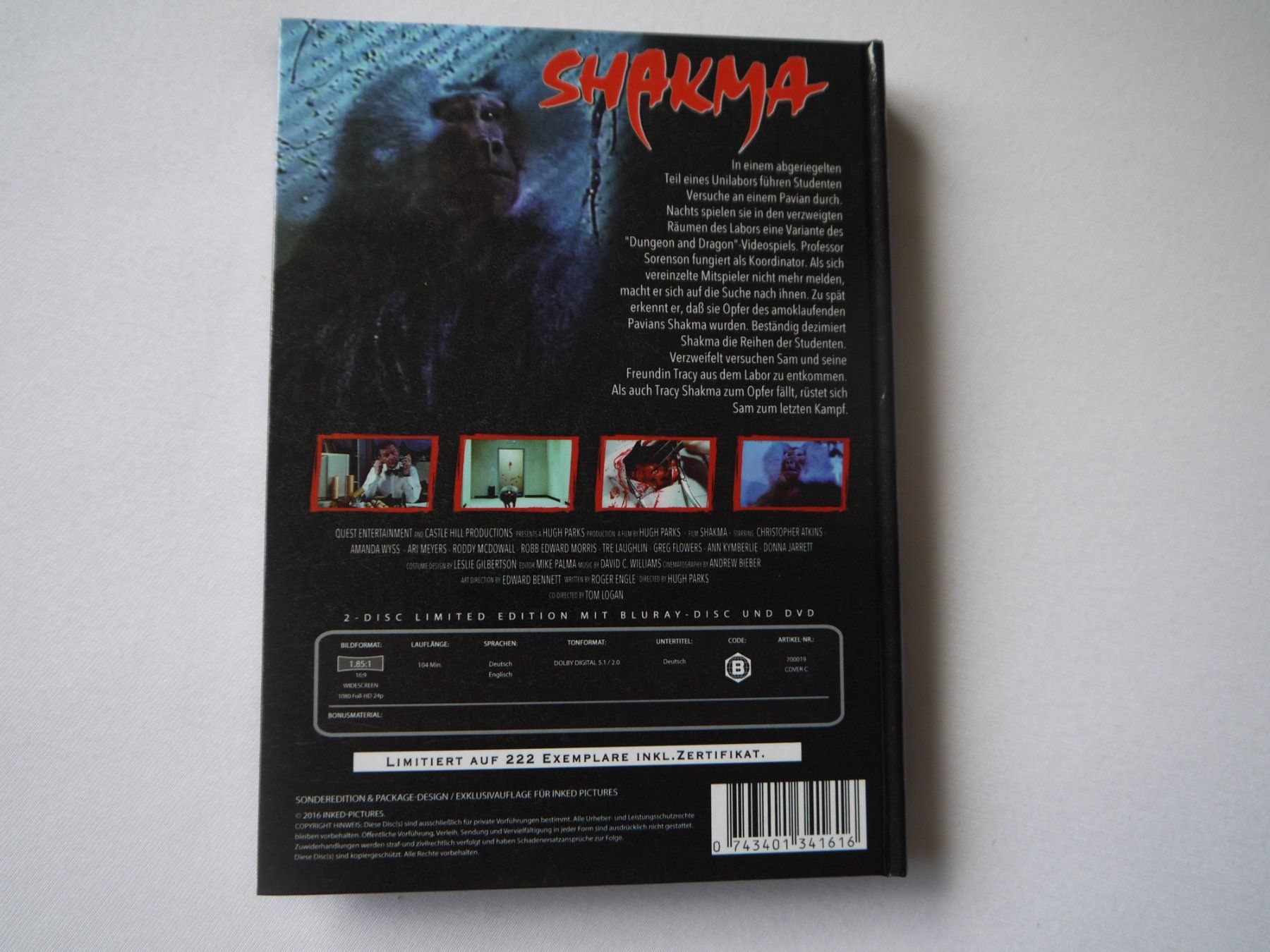 Tutti i DVDs: SHAKMA - Mediabook - uncut - Blu Ray+DVD – Usato da Hagendorn venduto da Blaf 1