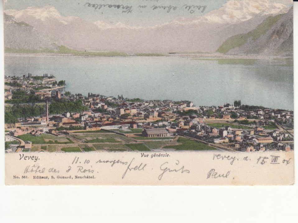 Ansichtskarten: Vevey 1904 – Gebraucht aus Bürglen TG von StampGraf