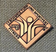 O497 - Brosche 17. Schweizer Turn und Sportfest Wil SATUS 87