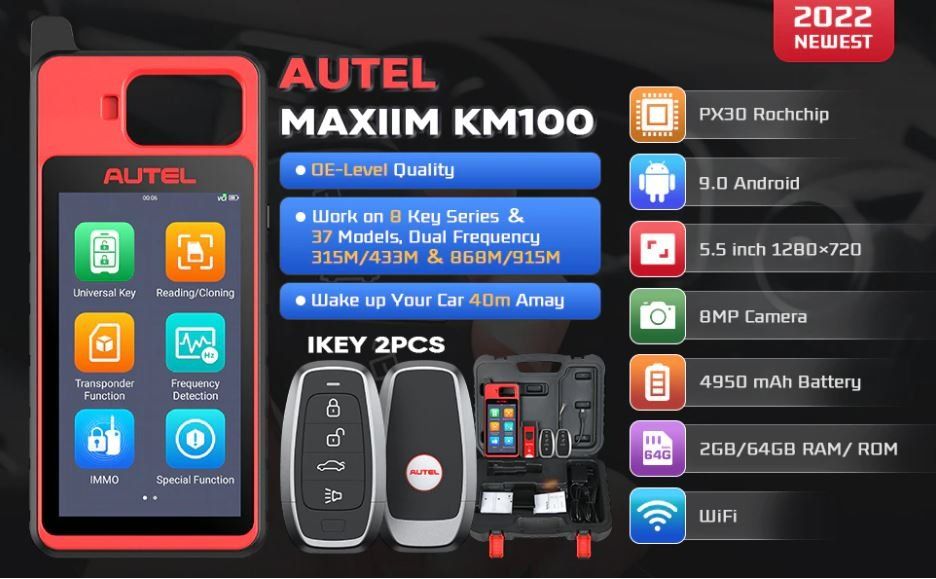 Autel Alle Werkzeuge: AUTEL MaxiIM KM1OO Schlüssel Programmierer OBD Wegfahrsperre – Gebraucht aus Chur von _xtronix_