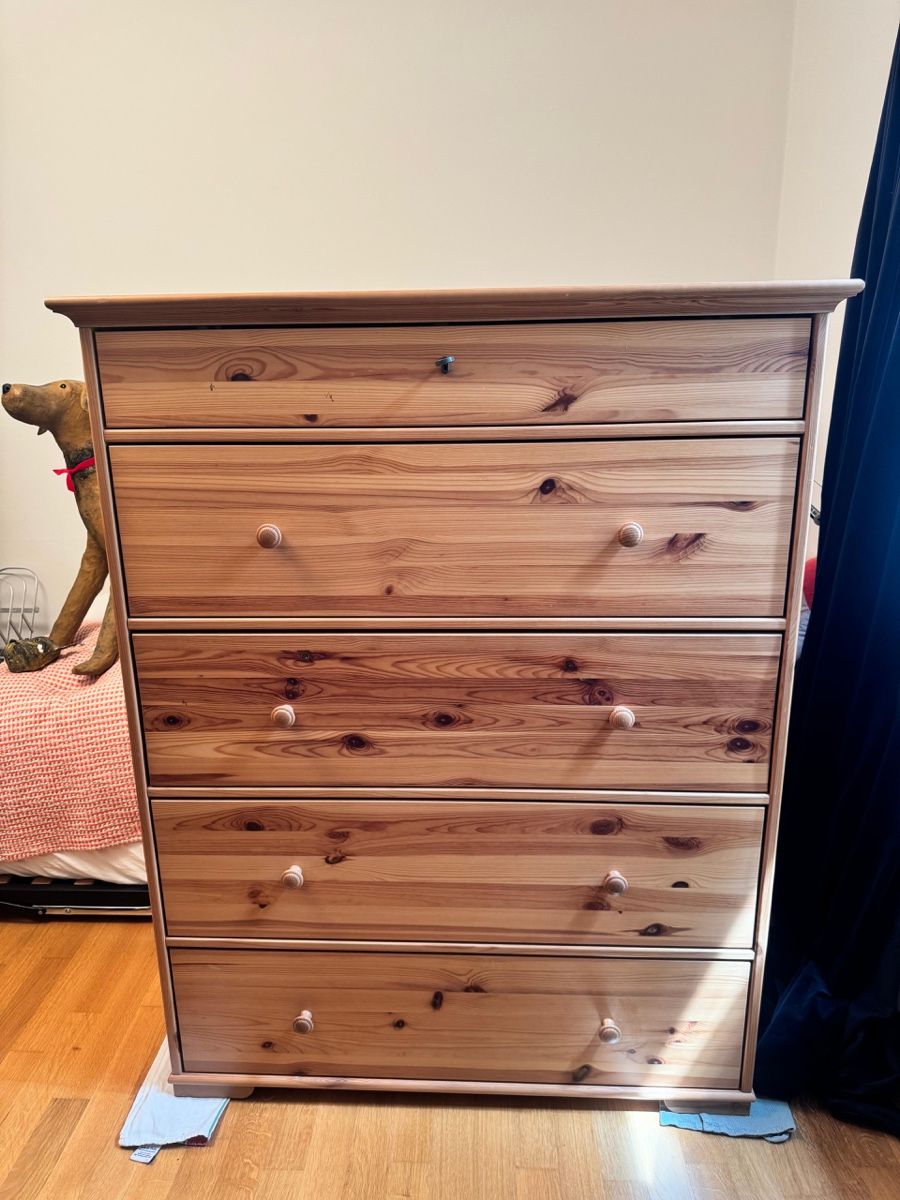 Ikea Kommoden: IKEA Hurdal Kommode Kiefer mit 5 Schubladen – Gebraucht aus Aarau von weniger_mehr 1