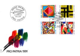 Ersttagscouvert, Ersttagsbrief, Pro Patria 1991