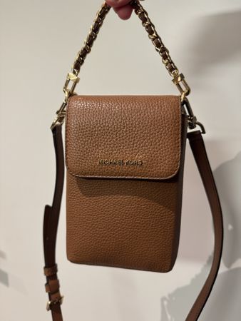 Elegante Michael Kors Handytasche in Braun - Leder 100%