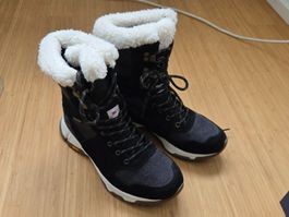 46 Nord Damen Winterschuhe Echt-Leder Neuwertig, Größe 39