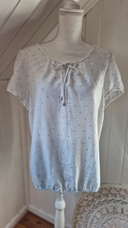 CHARLES VÖGELE  🩵🤍  damen kurzarm bluse Grösse 42