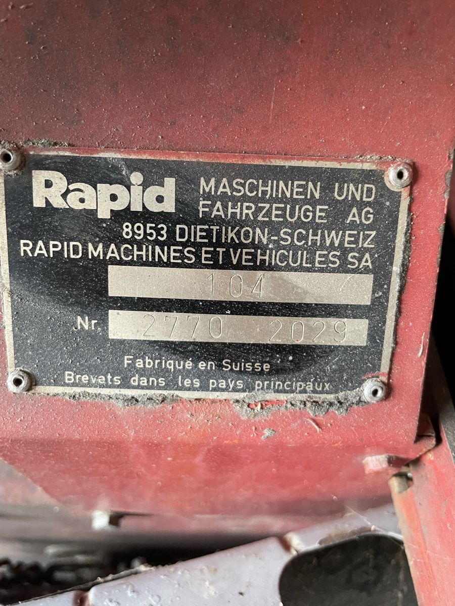 Rapid Tutte le macchine: Rapid 104 Schneefräse – Difettoso da Vilters venduto da StefanJgr 1