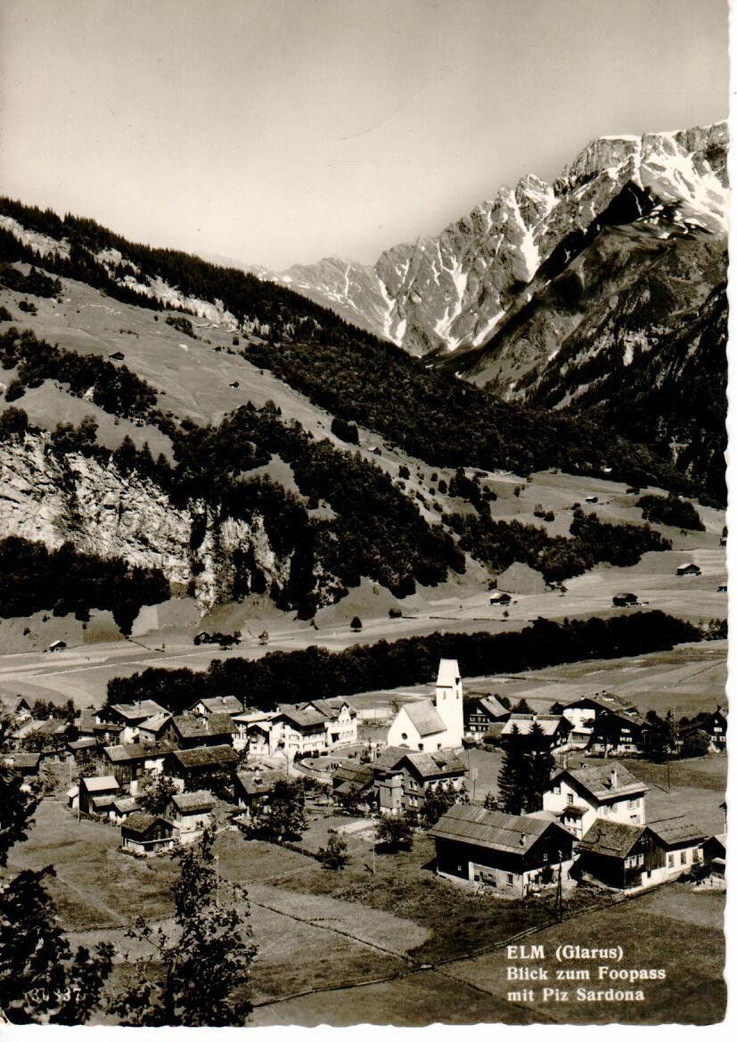 Cartoline postali: Elm, Glarus – Usato da Wolhusen venduto da Curver9