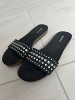 Graceland Sandalen Damen schwarz Grösse 38 mit Steinen