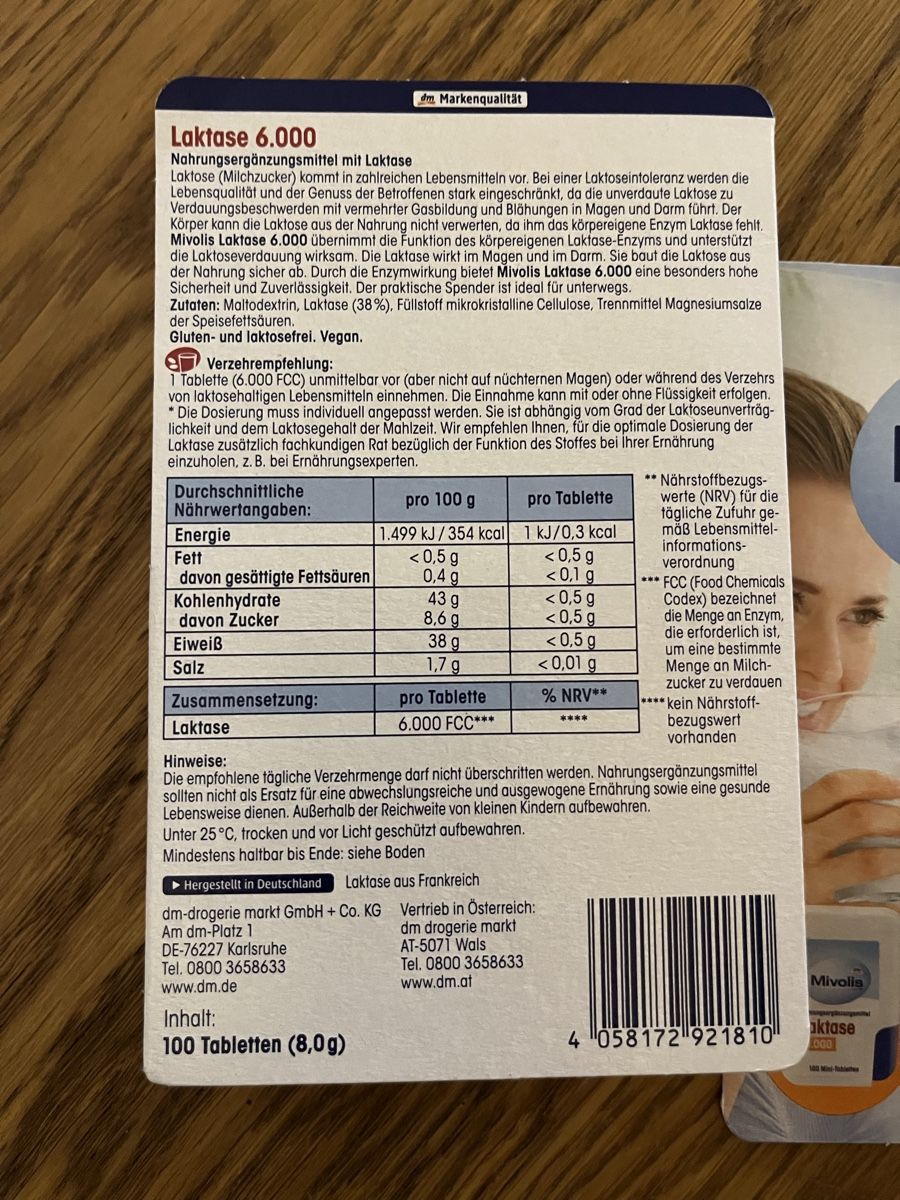 Cibi & Specialità: Laktase Tabletten 4 × 100 Stück – Nuovo e nell'imballaggio originale da Zürich venduto da car_cr6w 2