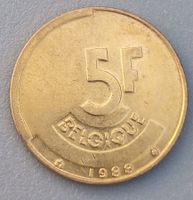 BELGIEN - BÉLGICA - 5 FRANCS 1988 - EXZELLENTER ZUSTAND