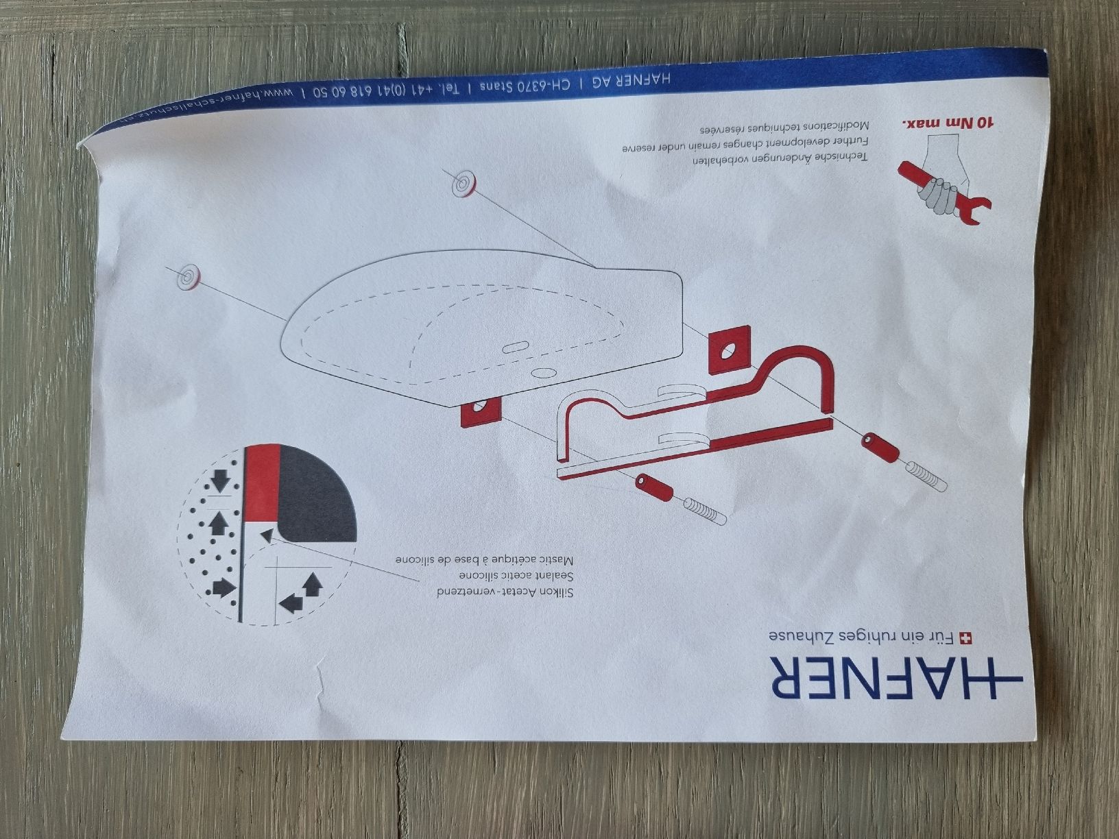 Tutti gli attrezzi: Hafner Waschtisch-Montage Set ISO 07 Neu – Nuovo e nell'imballaggio originale da himmelried venduto da bribuli 1