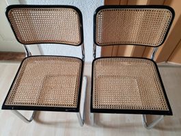 2er-Set Vintage Freischwinger-Stühle „Cesca“ – Made in Italy