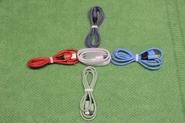 Farbig 5stk. USB C Schnell Ladekabel USB Typ C Natel handy