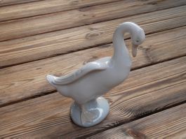 Porzellanfigur Gans signiert LLadro DAO DAISA 1978