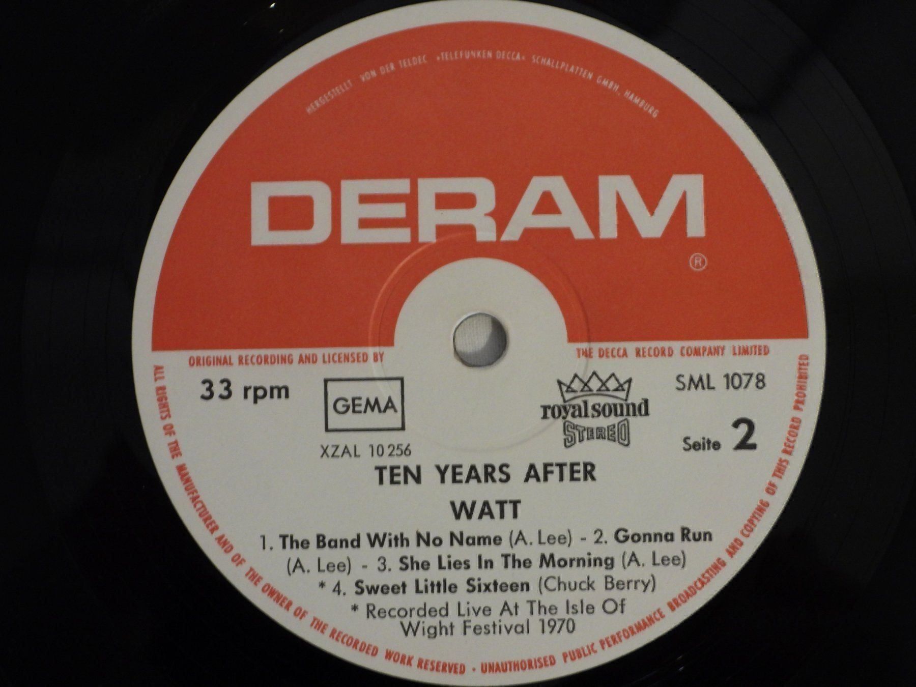 Dischi in vinile: Ten Years After Watt LP 1970 – Usato da Dübendorf venduto da mar_85sd 6