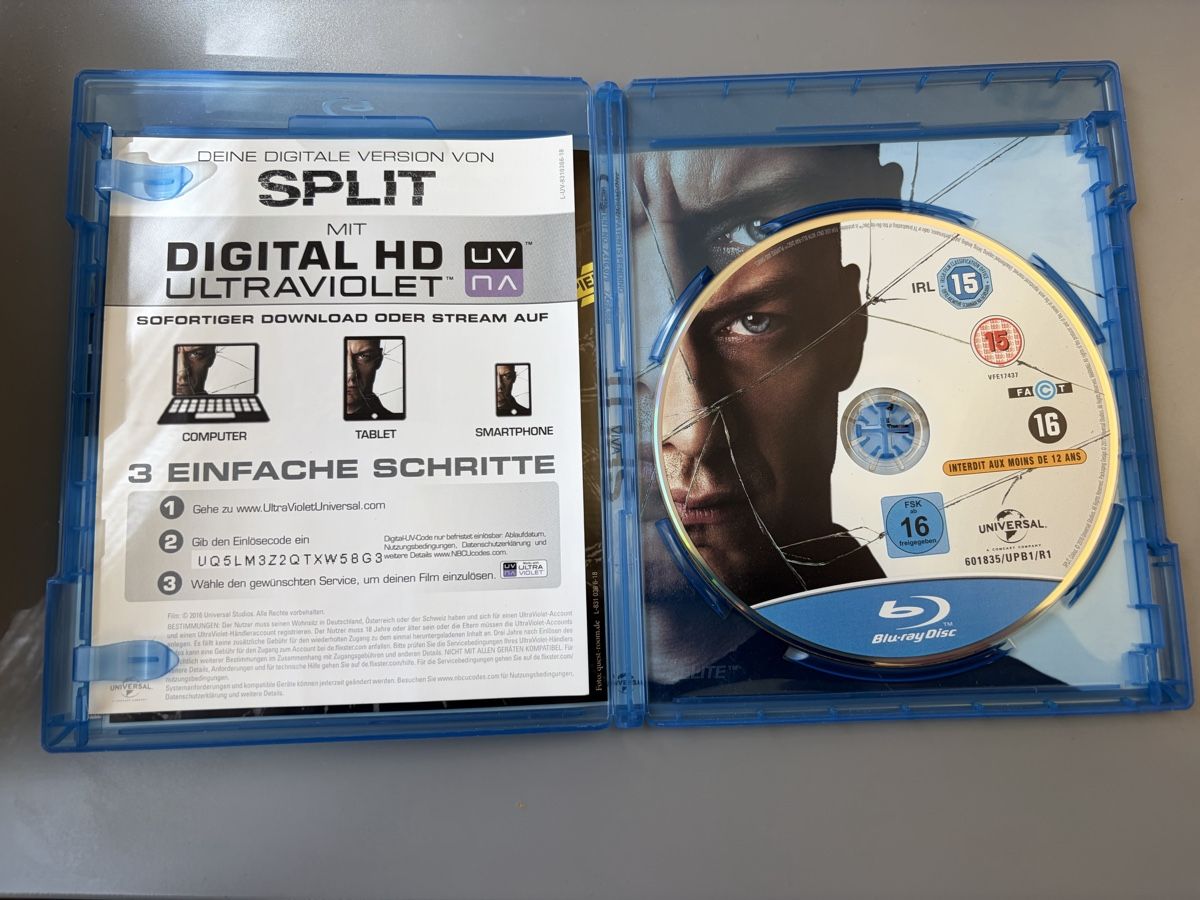 Tous les DVDs: Split, Blu-ray – D'occasion à Bern par dalmaxxi 2