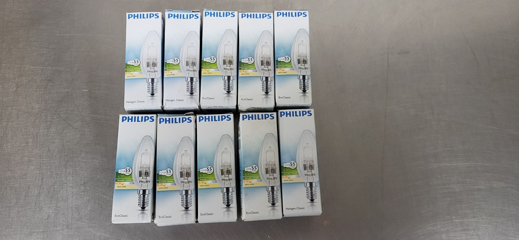 Lampes: 10 Halogen-Glühbirnen E 14, 55 W – Neuf avec emballage d'origine à Zürich par timbuktu03