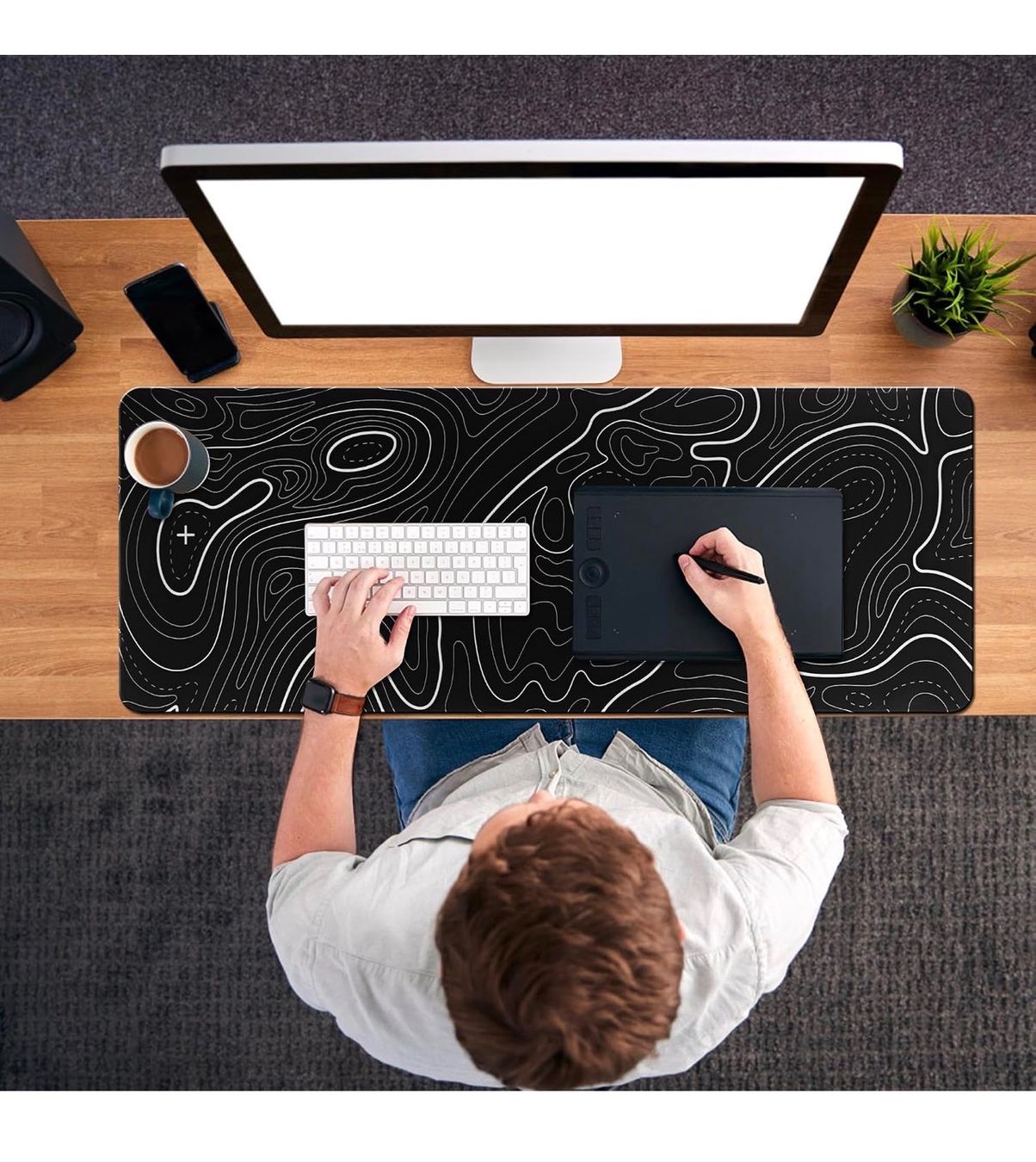 Tappetini per mouse: Mouse Pad Soft Smooth Surface and Anti-Slip, White – Usato da Unterägeri venduto da eve_76lj 7