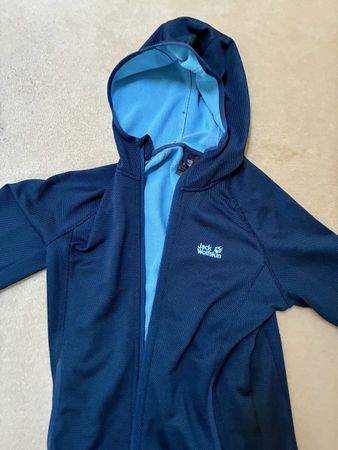 Jack Wolfskin Fleece Jacket Women Blue Size S