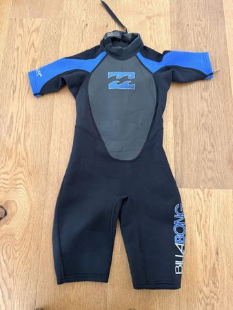 Billabong Wetsuit Size 10 blue black used
