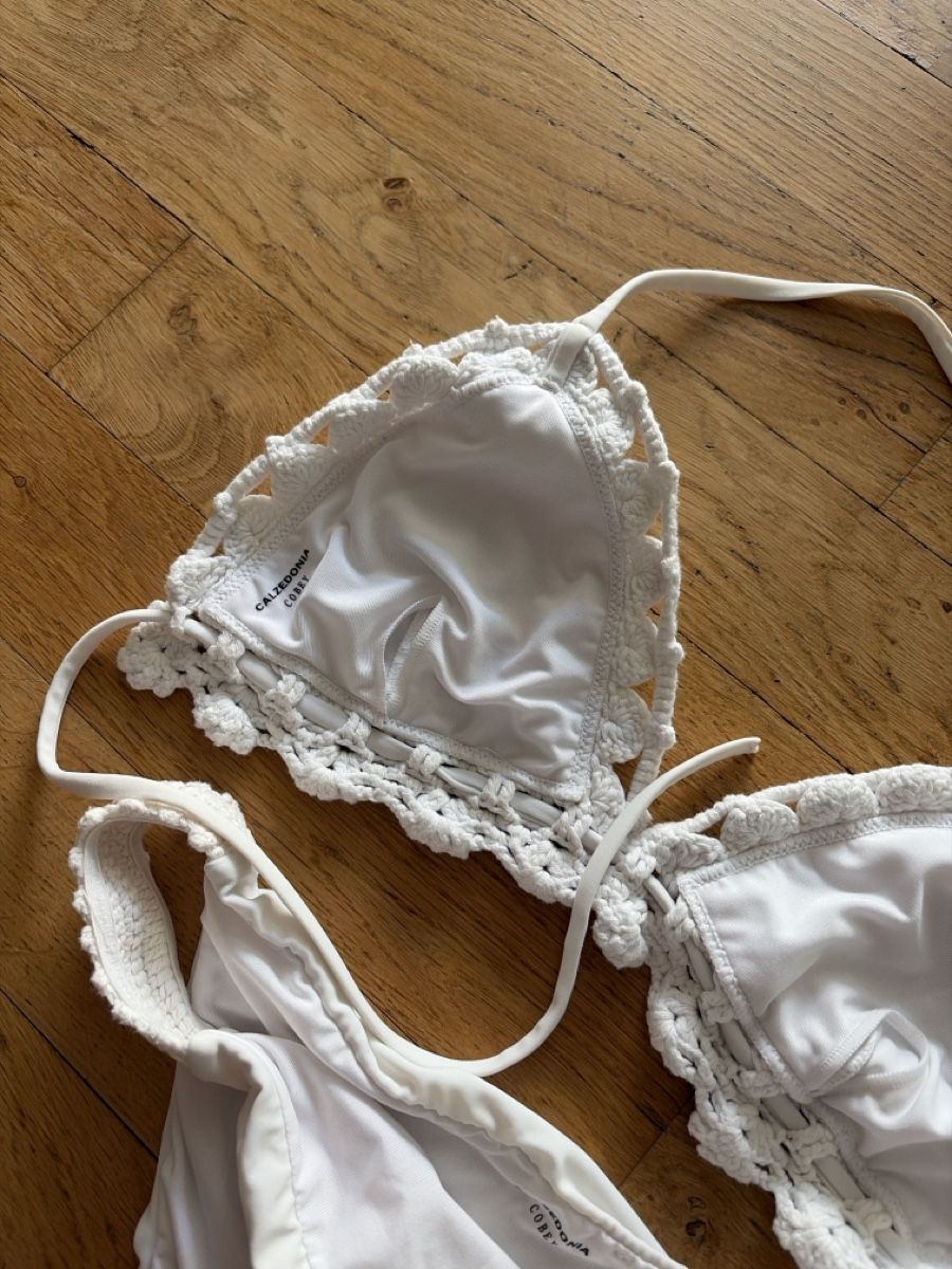 Calzedonia Costumi da bagno & Bikini: Ensemble bikini blanc Calzedonia crochet taille S  – Nuovo (secondo la descrizione) da Martigny venduto da O96 4
