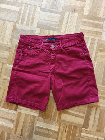 Marfino Damen Shorts Gr 34 rot 98% Baumwolle 2% Elastan