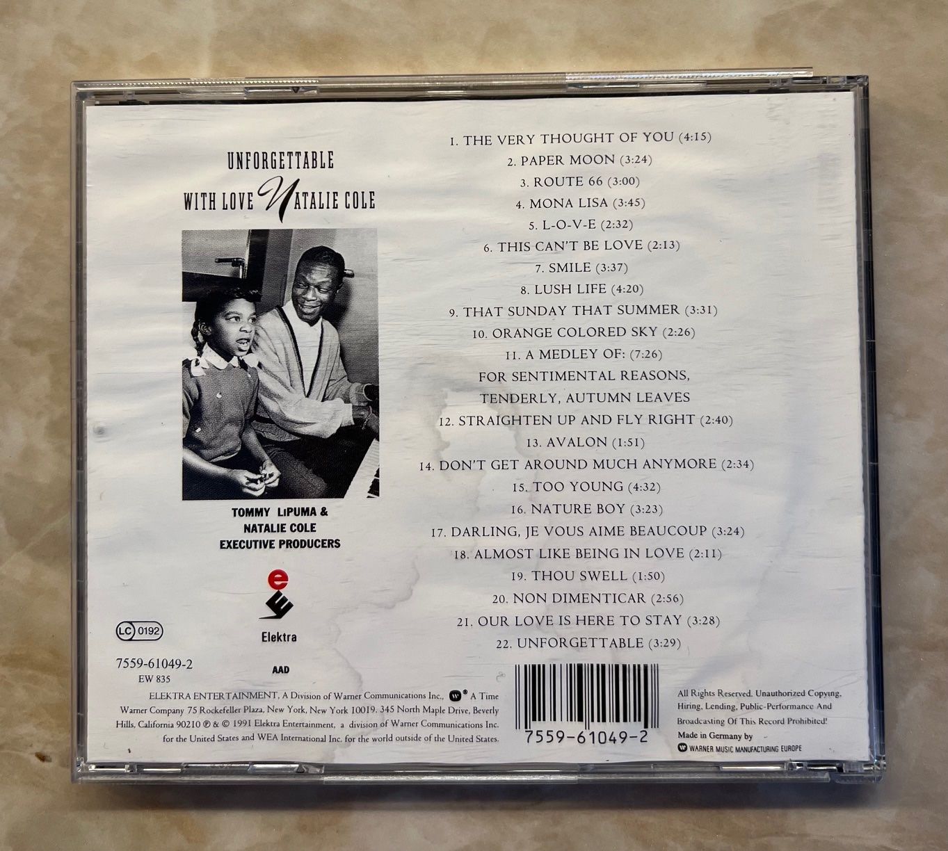 CD: Natalie Cole - Unforgettable – Usato da Liestal venduto da 99katzen 1