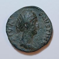 Sesterz Faustina I. (141-161) Römisches Reich 141 n. Chr.